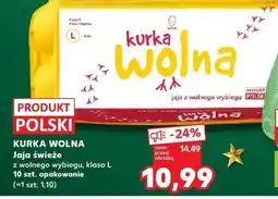 Kaufland Jaja KURKA WOLNA Jaja świeże z wolnego wybiegu, klasa L 10 szt oferta