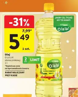 Intermarche Olej O LA LA! słonecznikowy oferta