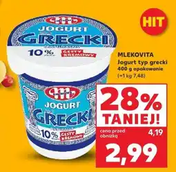 Kaufland Jogurt typ grecki 400 g MLEKOVITA oferta