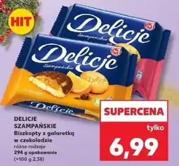 Kaufland Biszkopty Szampańskie z galaretką w czekoladzie różne rodzaje DELICJE oferta