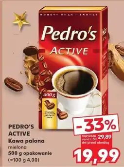 Kaufland Kawa ACTIVE palona mielona 500 g PEDRO'S oferta
