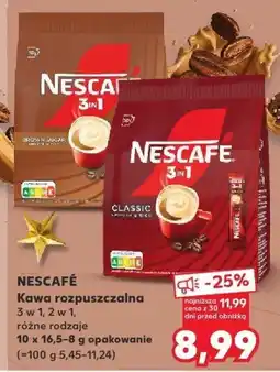 Kaufland Kawa rozpuszczalna 3w1, różne rodzaje NESCAFÉ oferta