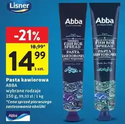 Intermarche Pasta kawiorowa ABBA wybrane rodzaje oferta