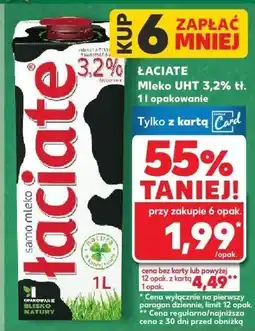 Kaufland Mleko Łaciate UHT 3,2% tł. 1L oferta
