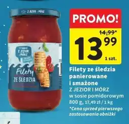 Intermarche Filety ze śledzia panierowane i smażone Z Jezior i Mórz w sosie pomidorowym oferta