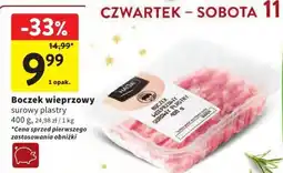 Intermarche Boczek wieprzowy surowy plastry Intermarche oferta