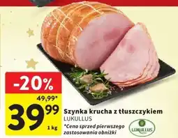 Intermarche Szynka krucha z tłuszczykiem LUKULLUS oferta