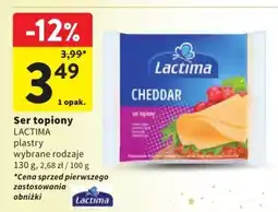 Intermarche Ser topiony Lactima cheddar plastry wybrane rodzaje oferta
