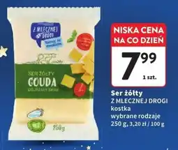 Intermarche Ser żółty Gouda Z Mlecznej Drogi kostka wybrane rodzaje oferta