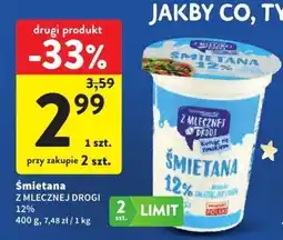 Intermarche Śmietana Z Mlecznej Drogi 12% oferta