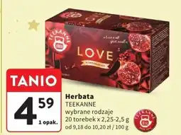 Intermarche Herbata TEEKANNE wybrane rodzaje oferta