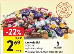Intermarche Czekoladki DOBOSZ wybrane rodzaje oferta