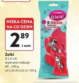 Intermarche Żelki O LA LA! wybrane rodzaje oferta