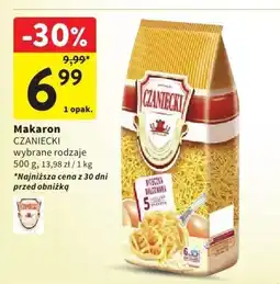 Intermarche Makaron CZANIECKI wybrane rodzaje 500 g oferta
