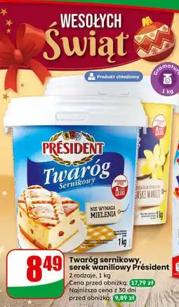 Dino Twaróg sernikowy, serek waniliowy Président oferta