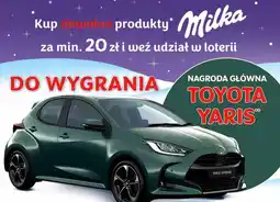 Dino Kup dowolne produkty Milka za min. 20 zł i weź udział w loterii. Nagroda główna Toyota Yaris oferta