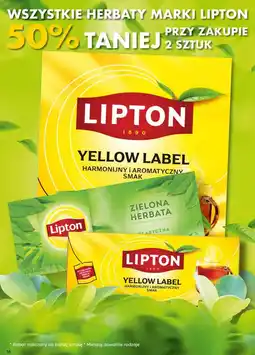 Dino Wszystkie herbaty marki Lipton - 50% taniej przy zakupie 2 sztuk oferta
