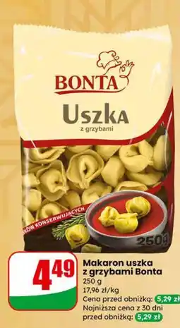 Dino Makaron uszka z grzybami Bonta 250 g oferta