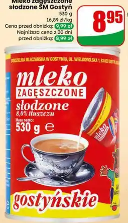 Dino Mleko zagęszczone słodzone SM Gostyń 530 g oferta