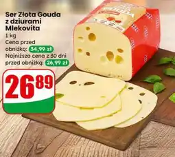 Dino Ser Złota Gouda z dziurami Mlekovita 1kg oferta