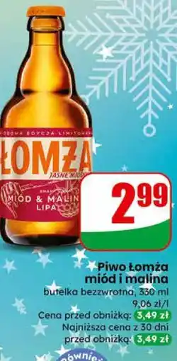 Dino Piwo Łomża miód i malina oferta