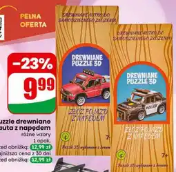 Dino Puzzle drewniane auta z napędem oferta