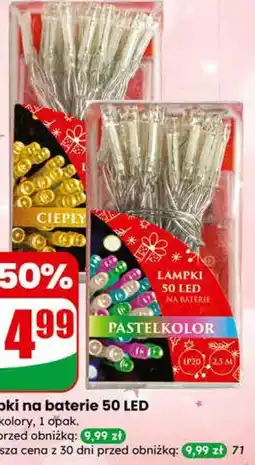 Dino Lampki na baterie 50 LED oferta