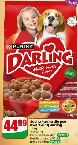 Dino Sucha karma dla psa z wołowiną Darling Purina oferta