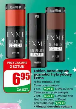 Dino Lakier, baza, top do paznokci hybrydowy Exme oferta