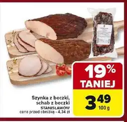 Carrefour Szynka z beczki, schab z beczki oferta
