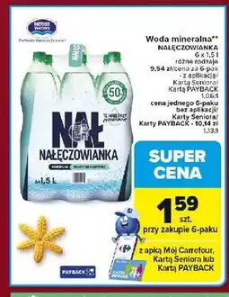 Carrefour Woda mineralna Nałczowianka oferta
