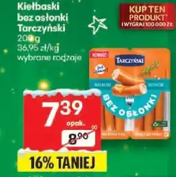 Delikatesy Centrum Kiełbaski bez osłonki 200 g Tarczyński oferta