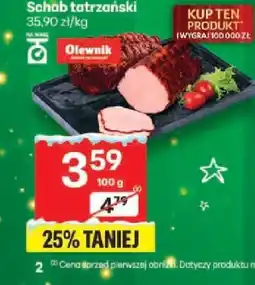 Delikatesy Centrum Schab tatrzański 100 g Olewnik oferta