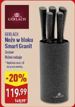 ALDI GERLACH Noże w bloku Smart Granit oferta