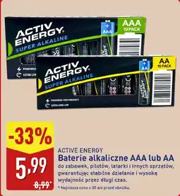 ALDI ACTIVE ENERGY Baterie alkaliczne AAA lub AA oferta