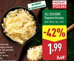 ALDI ALL SEASONS Kapusta kiszona oferta