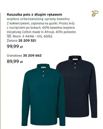 Tchibo Koszulka polo z długim rękawem oferta
