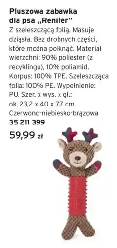 Tchibo Pluszowa zabawka dla psa,,Renifer" oferta