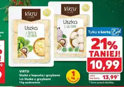 Kaufland Uszka z kapustą i grzybami lub Uszka z grzybami oferta