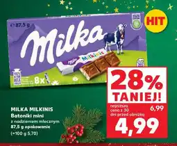 Kaufland Milka Milkins Batoniki małe oferta