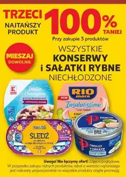 Kaufland Wszystkie konserwy i sałatki rybne niechłodzone oferta