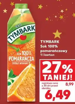 Kaufland Tymbark Sok 100% pomarańczowy oferta