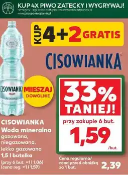 Kaufland Cisowianka, woda mineralna oferta