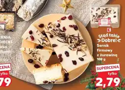 Kaufland Sernik firmowy z żurawiną oferta