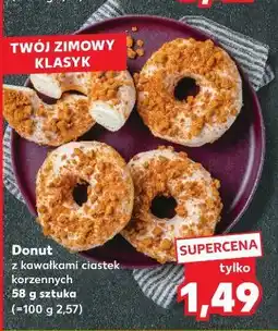 Kaufland Donut z kawałkami ciastek oferta