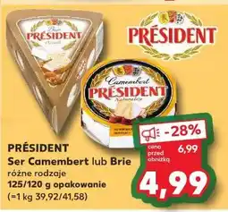 Kaufland Serek Camembert lub Brie oferta
