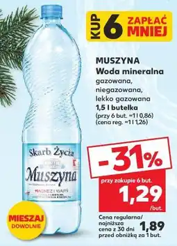 Kaufland Muszyną, woda mineralna oferta