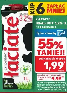 Kaufland Łaciate mleko UHT 3,2% tł oferta
