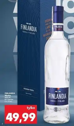 Kaufland Wódka + kartonik Finlandia Vodka Of Finland oferta