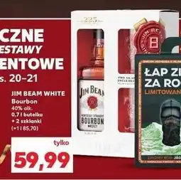 Kaufland Bourbon + 2 szklanki Jim Beam oferta